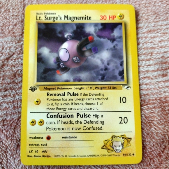 1999 magnemite pokemon card 1st Edition Fossil (62/62) Complete Set 1999| TradingCardSets.Com